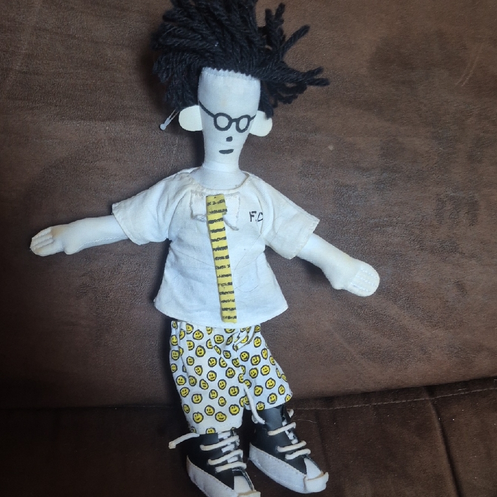 Fido Dido  Black and White Plush Doll